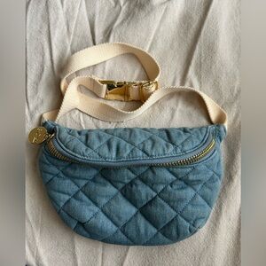 Stoney Clover Lane Blue Jean Quilted Fanny Pack